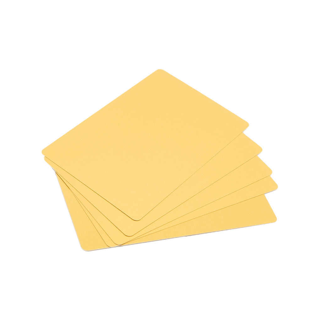 Cartes de Visite en Aluminium pour gravure (Différentes couleurs aux choix) Or 50 cartes