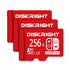 Carte MicroSD 16GB - Class 10 V30 Vitesse Haute Performance - KLIPPER certifié video 8k 256G 3 Cartes SD