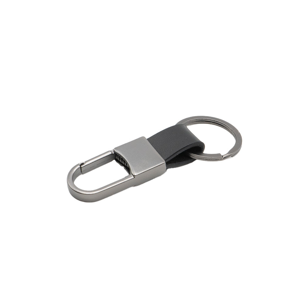 Porte-Clés en Cuir Gravable (Différentes couleurs aux choix) Noir