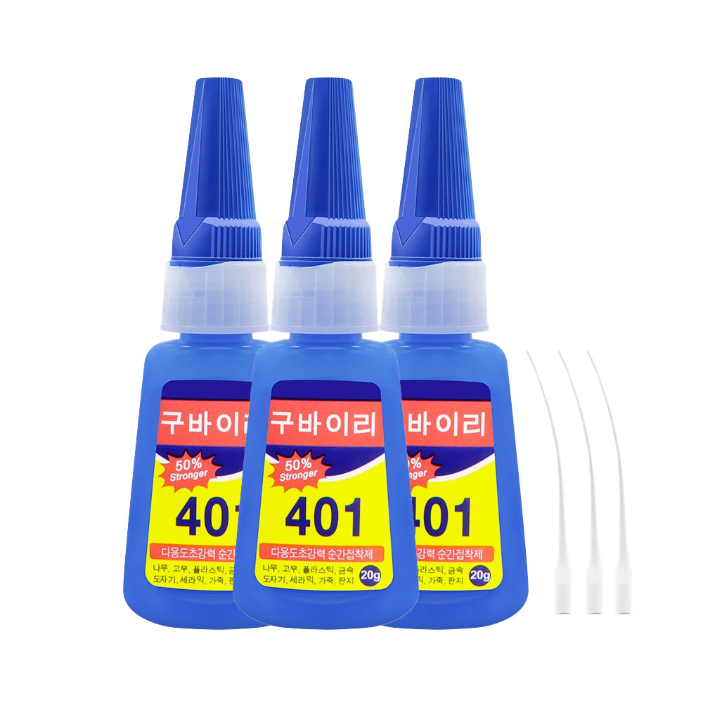 Colle Forte 401 Instantanée 20ml Lot de 3 Colles Fortes