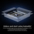 Graveur laser ACMER P2 20 W, mise au point fixe, gravure à 30 000 mm/min, assistance pneumatique automatique ultra silencieuse, précision de gravure de 0,01 mm, contrôle par application iOS Android, pré-assemblé, 420 x 400 mm