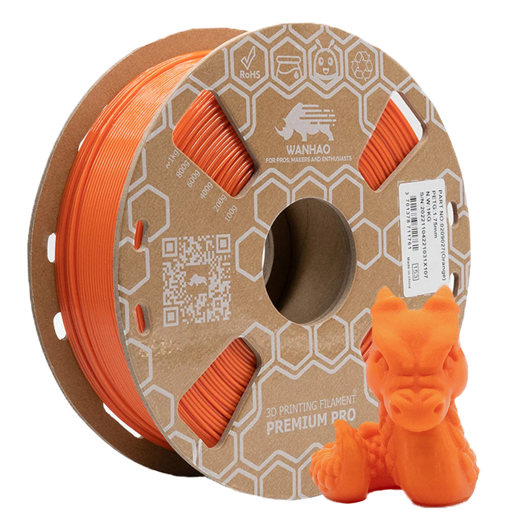 PETG ORANGE Premium Wanhao 1 Kg