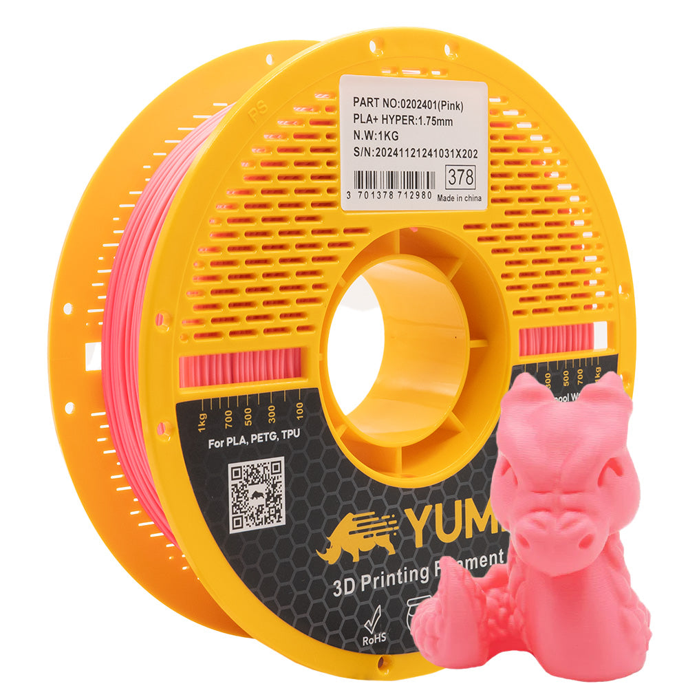 PLA HYPER YUMI FLAMANT ROSE 1Kg Rose 1kg Bobine Plastique (AMS-ROLL) Classique