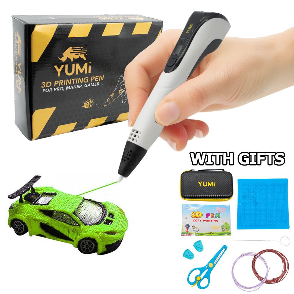 YUMI STYLO 3D - enfant et adulte Blanc
