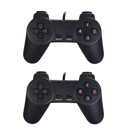 Manette USB rétro double joystick, modèle compact, compatible Raspberry Pi, PC et Yumi SmartPi (pack Solo ou Duo) Duo