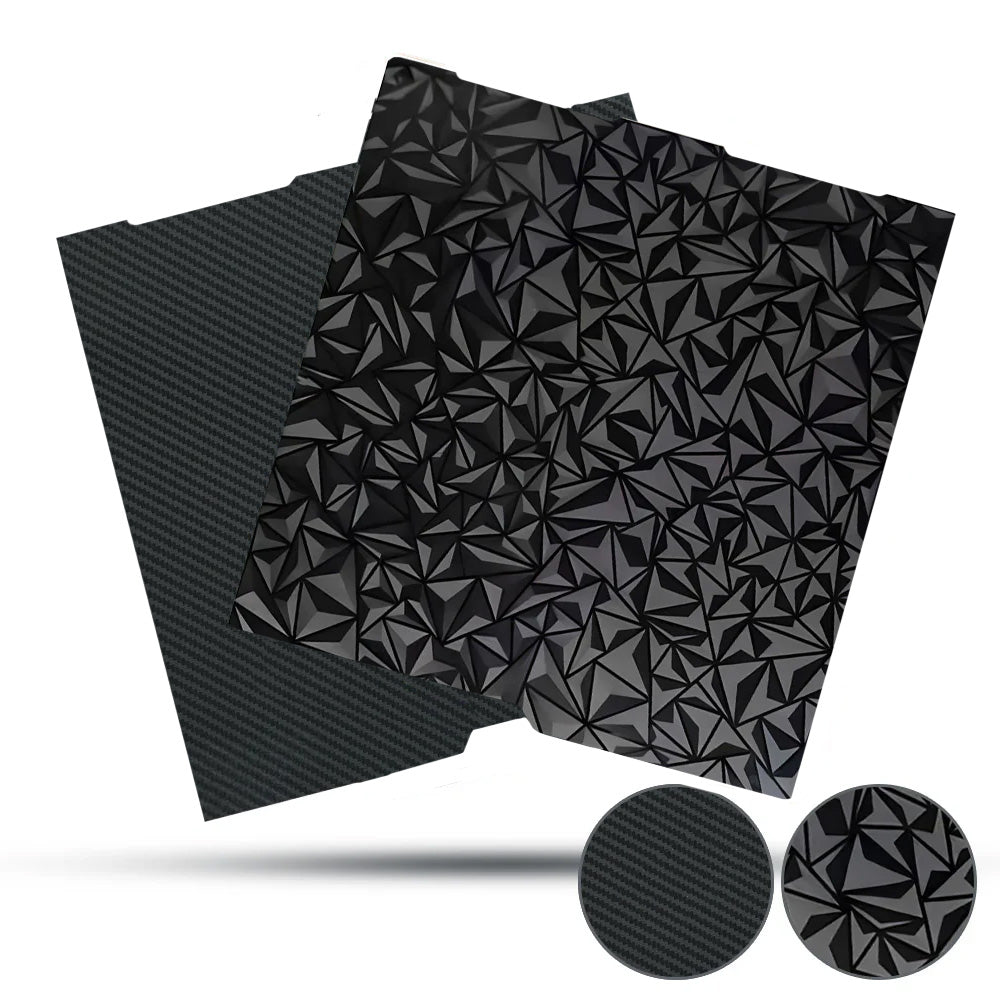 Plateau Yumi Flexible Double Face pour Anycubic Kobra 3 (Différents variants) PET carbon PEO diamant