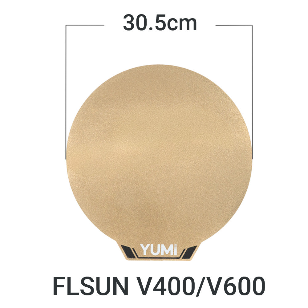 FLSUN : Plateau d'impression YUMI PEI / PET carbon pour SuperRacer, V400, T1 et S1 V400 V600 Plateau PEI PET Carbon
