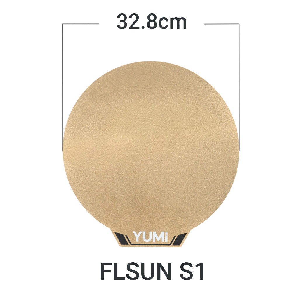 FLSUN : Plateau d'impression YUMI PEI / PET carbon pour SuperRacer, V400, T1 et S1 S1 Plateau PEI PET Carbon