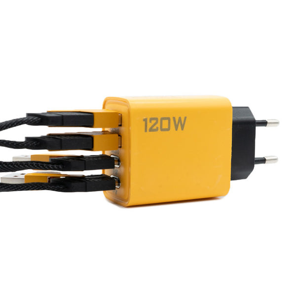 4-en-1 Câble USB Type-C/Type-A vers Lightning et USB-C - Charge Rapide 65W et 27W