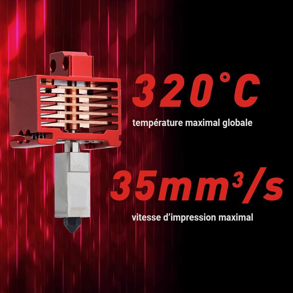 PACK Hotend renforcé V3.0 Yuzu Complet pour Bambu Lab Série P1 et X1E ou pour Bambu Lab X1C