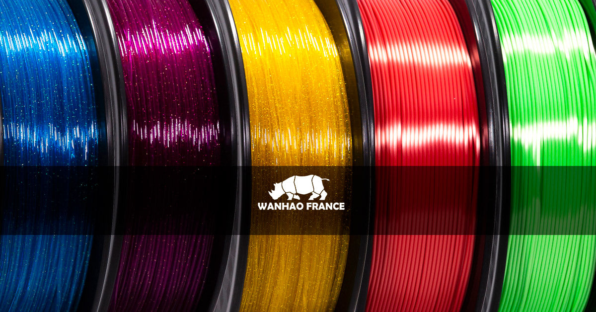 Nouveaux filaments de la gamme Wanhao : Silk, Constellation, PetG et PVA