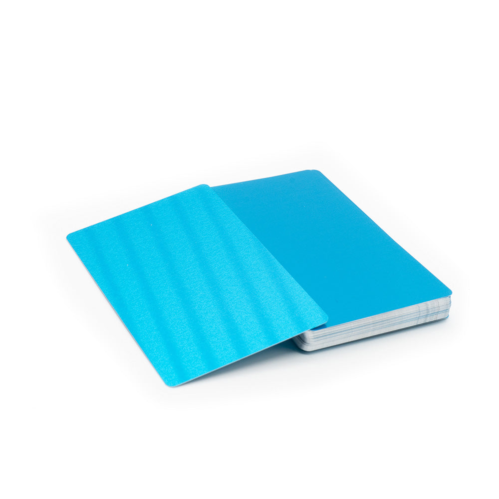 Cartes de Visite en Aluminium pour gravure (Différentes couleurs aux choix)