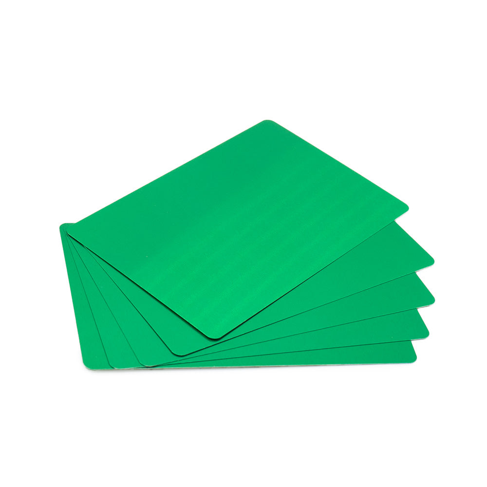 Cartes de Visite en Aluminium pour gravure (Différentes couleurs aux choix)