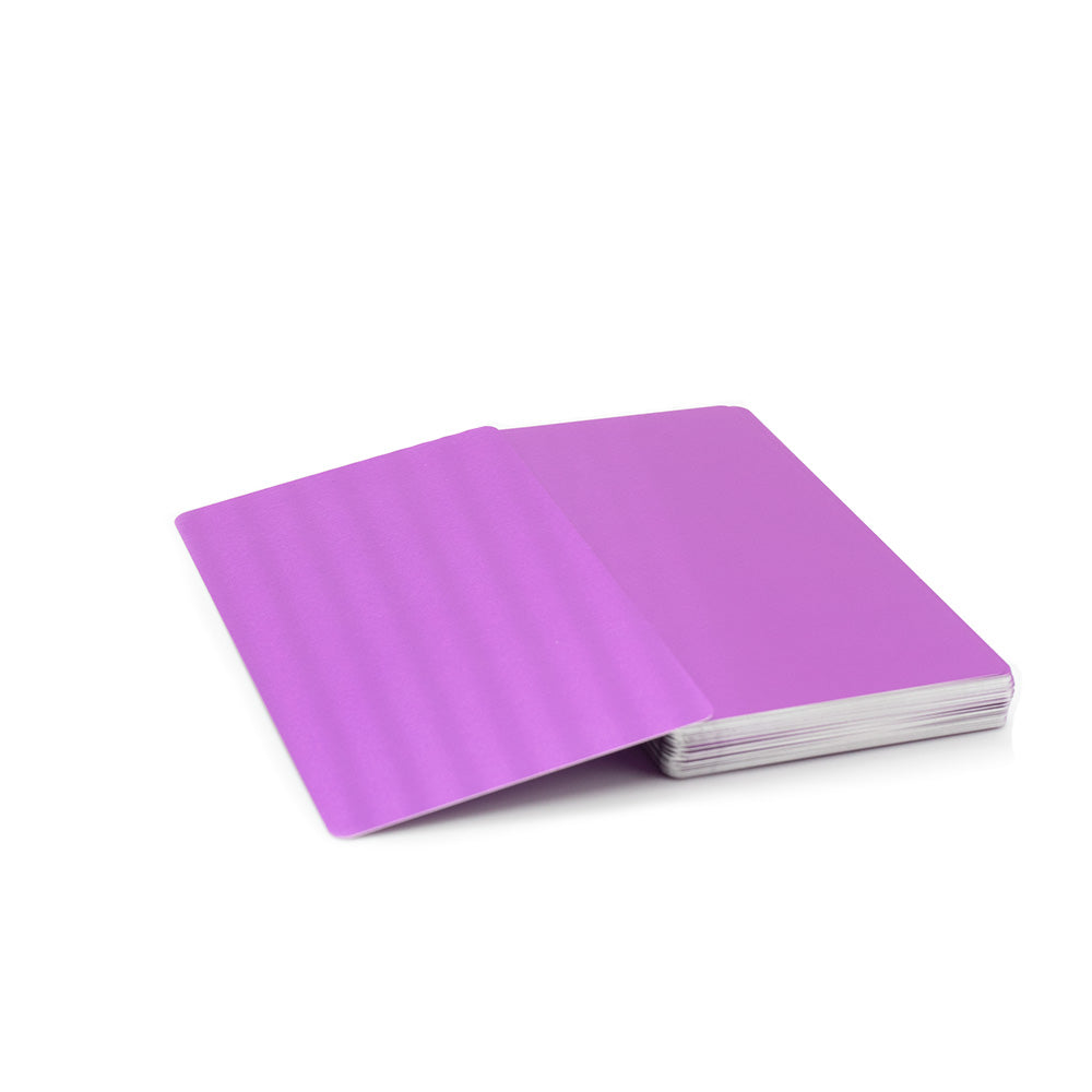 Cartes de Visite en Aluminium pour gravure (Différentes couleurs aux choix)