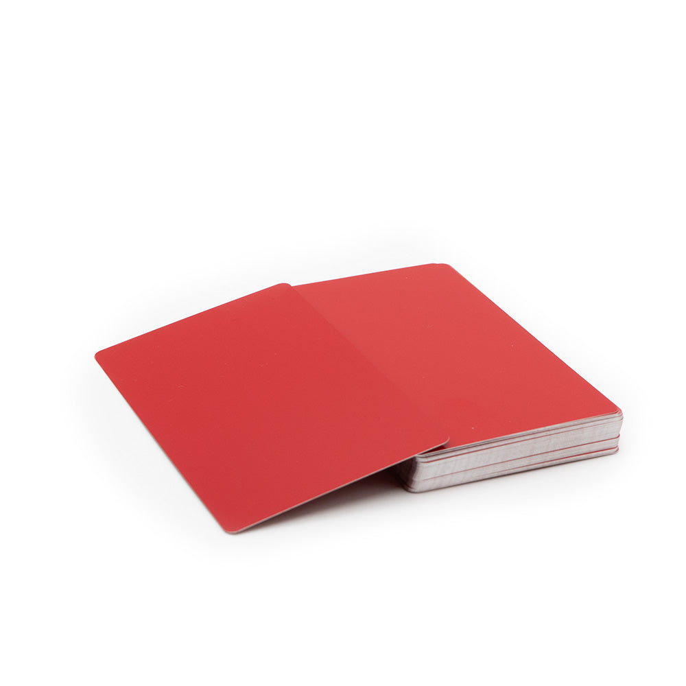 Cartes de Visite en Aluminium pour gravure (Différentes couleurs aux choix)