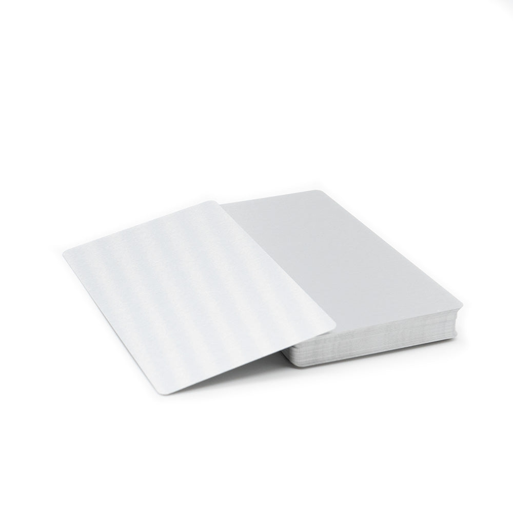 Cartes de Visite en Aluminium pour gravure (Différentes couleurs aux choix)