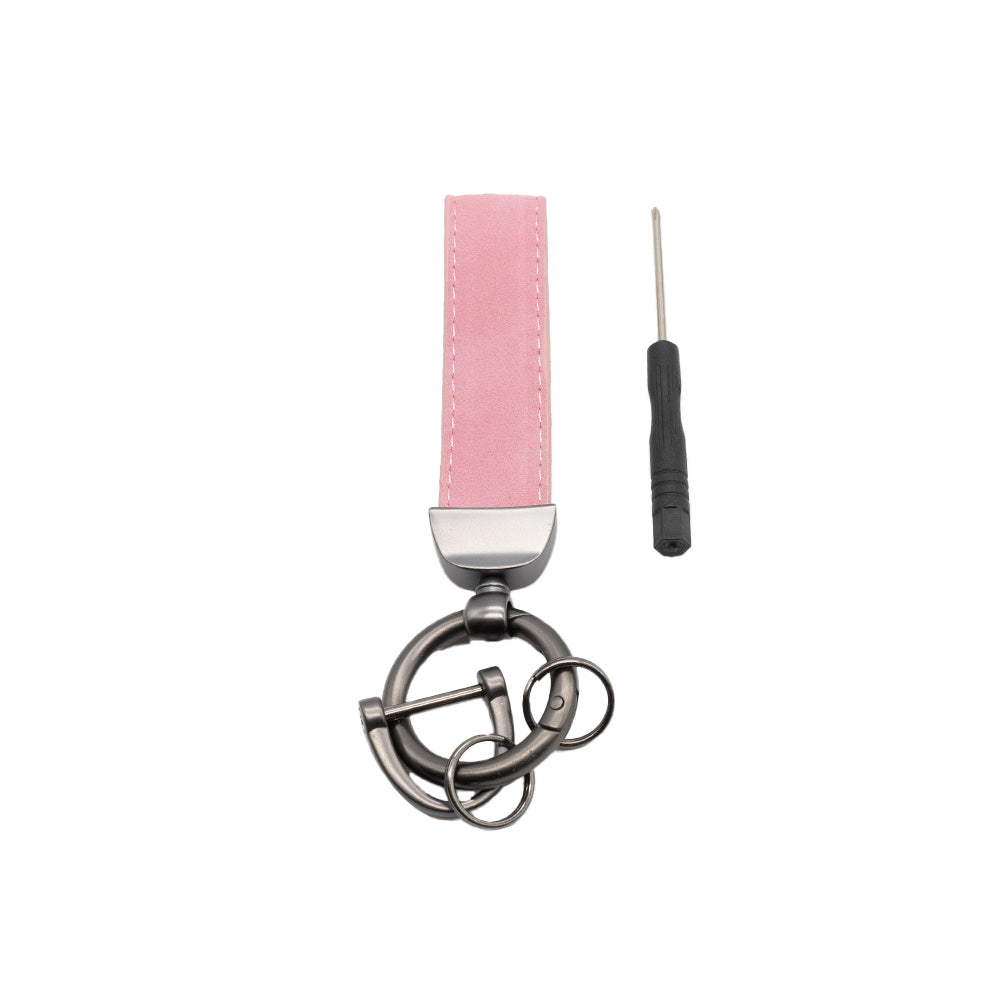 Grand Porte-Clés en Cuir Gravable avec son tournevis (Différentes couleurs aux choix)