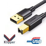 Câble USB 2.0 Type B Haute Vitesse – Optimisé pour Imprimantes 3D avec Klipper