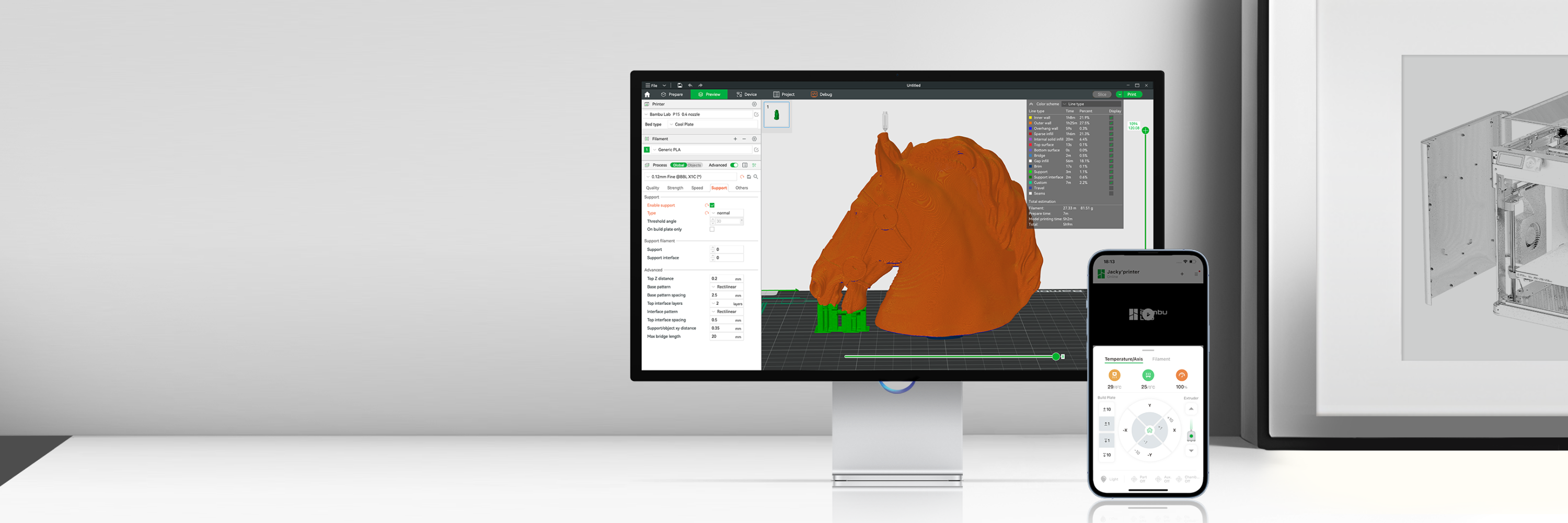 BambuLab A1 COMBO (includes AMS LITE 4 colors)