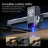 Graveur laser ACMER P2 20 W, mise au point fixe, gravure à 30 000 mm/min, assistance pneumatique automatique ultra silencieuse, précision de gravure de 0,01 mm, contrôle par application iOS Android, pré-assemblé, 420 x 400 mm