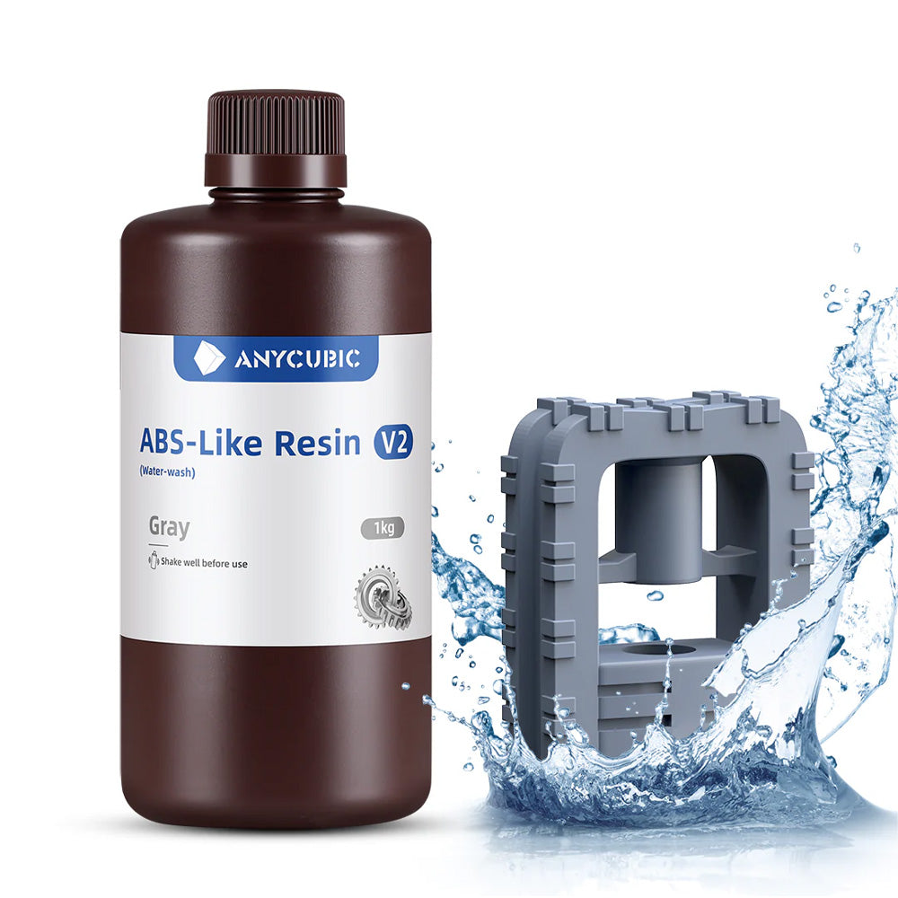Anycubic Résine ABS-Like V2 Lavable à l'Eau (Copie) Gris