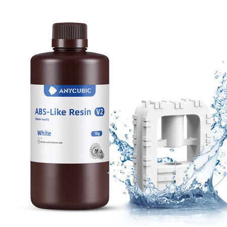 Anycubic Résine ABS-Like V2 Lavable à l'Eau Blanc
