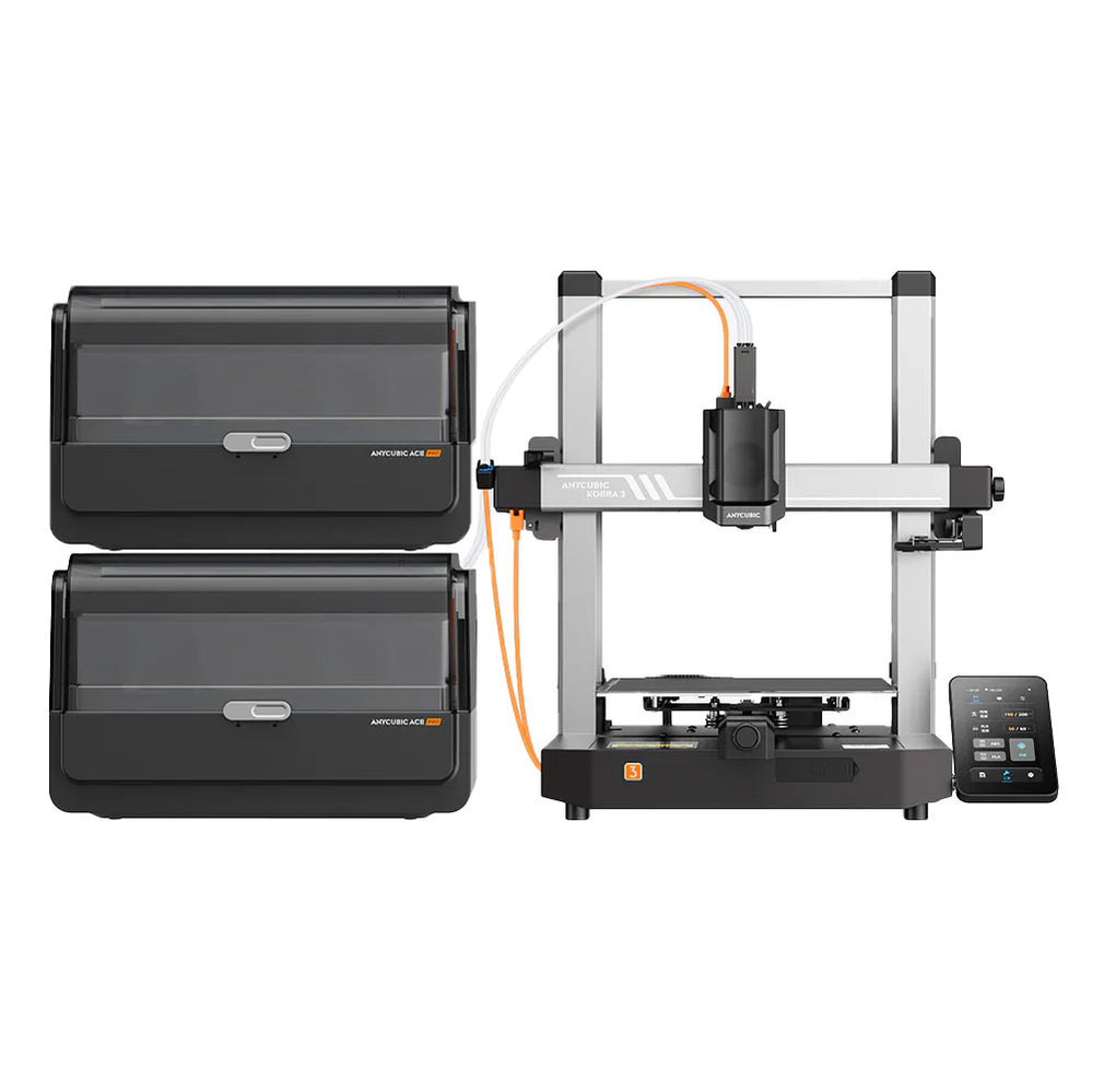 ANYCUBIC KOBRA 3 V2 Combo Imprimante 3D Multi Couleurs Kobra 3 V2 Combo 8 Couleurs ( 2 ACE Pro + 1 Hub)