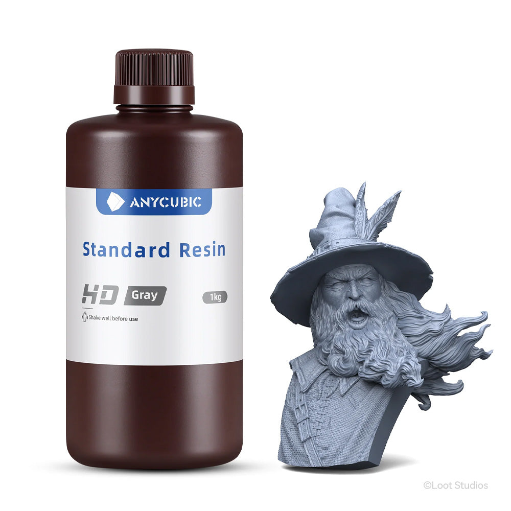 Anycubic Résine Standard Gris Haute Définition