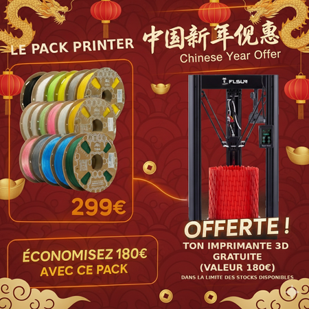 Lot de 17 Bobines de PLA + FLSUN Super Racer OFFERT
