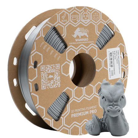 PETG GRIS ARGENT Premium Wanhao - 1.75mm, 1 Kg
