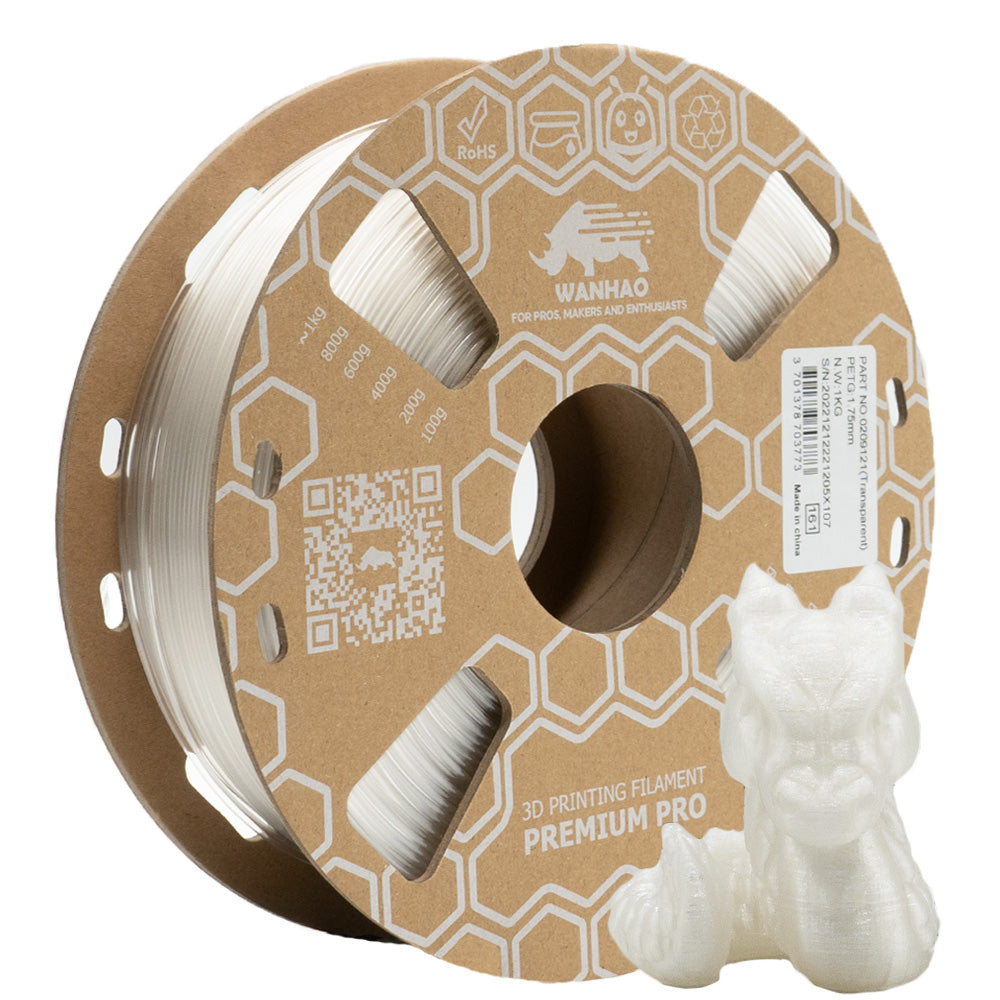 PETG Transparent Premium Wanhao 1 Kg