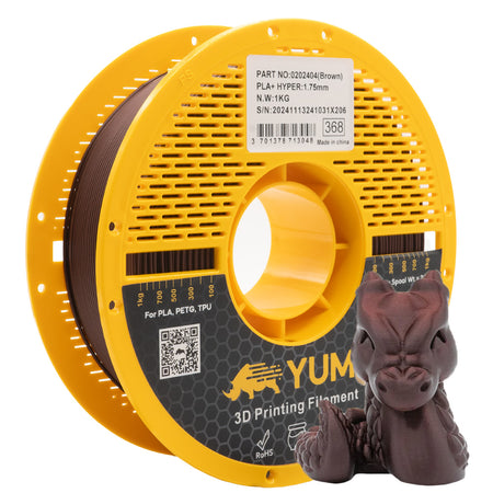 PLA HYPER YUMI MARRON 1Kg Marron 1kg Bobine Plastique (AMS-ROLL) Classique