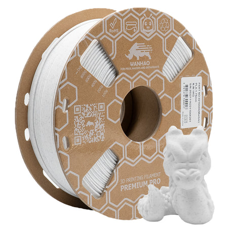PLA HYPER YUMI Marbre - 1.75mm, 1 Kg Blanc 1kg Bobine Carton Marble