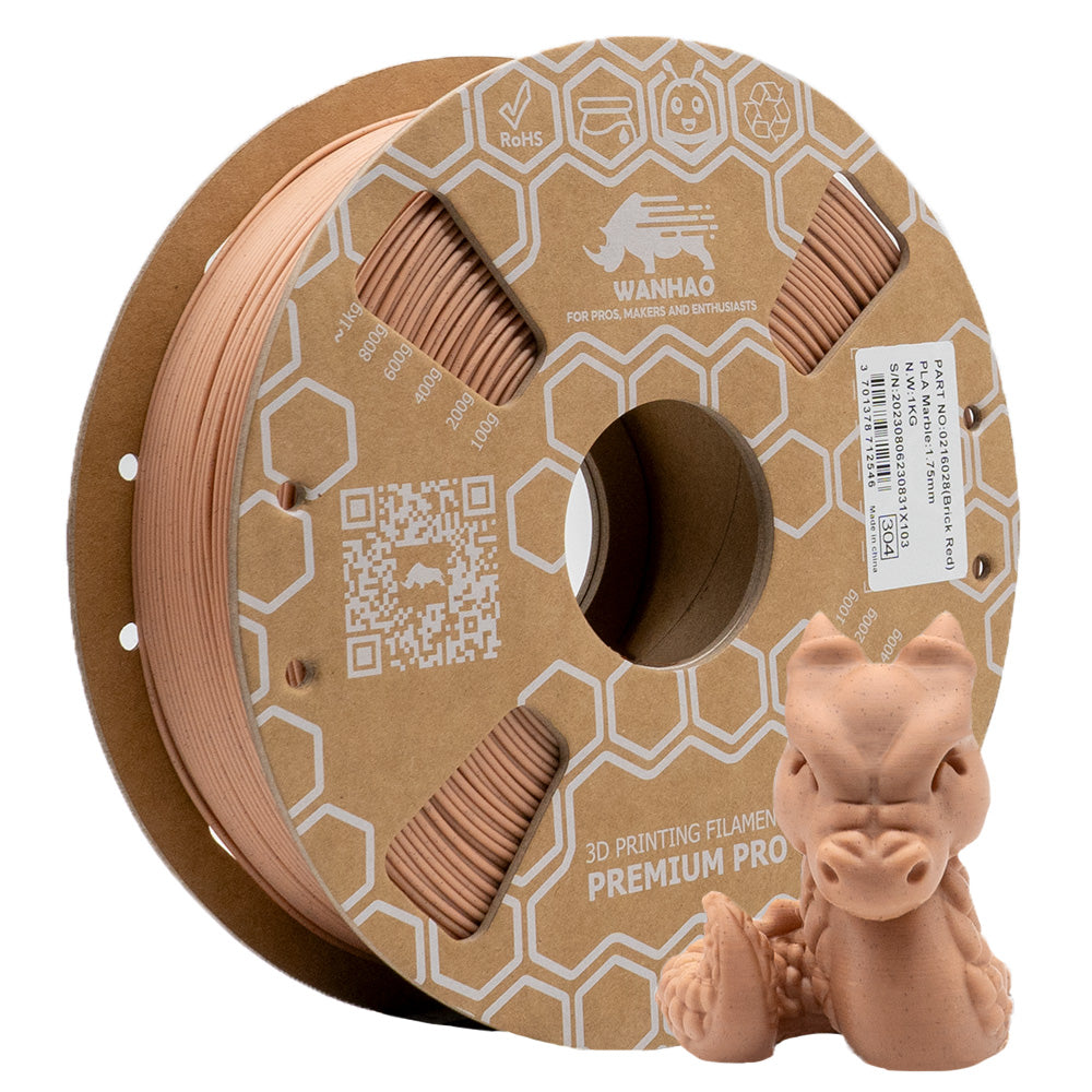 PLA HYPER YUMI Marbre Brique Rouge / Fourrure 1 Kg