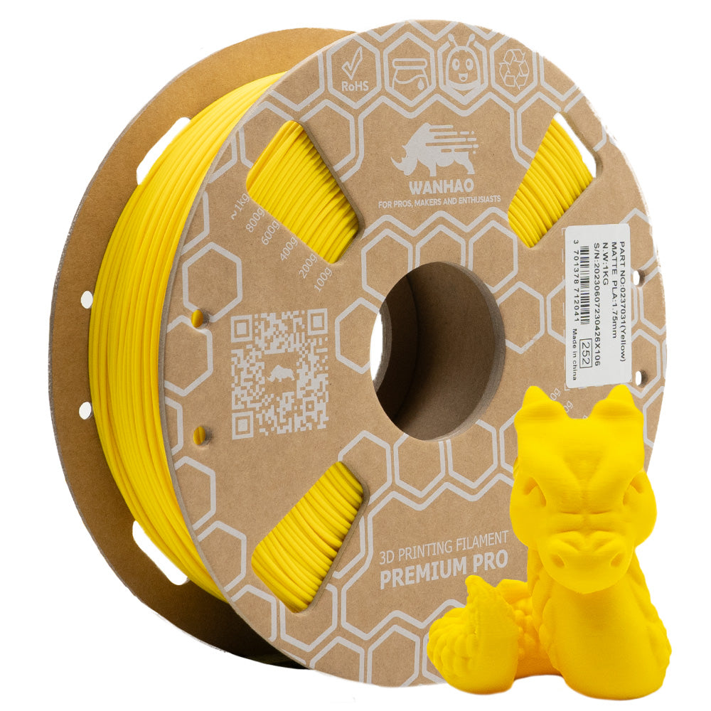 PLA HYPER YUMI MATTE JAUNE 1 kg Jaune 1kg Matte