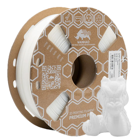 PLA HYPER YUMI Blanc (Natural) FDA 1Kg Blanc 1kg Bobine Carton Transparent