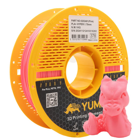 PLA HYPER YUMI FLAMANT ROSE 1Kg Rose 1kg Bobine Plastique (AMS-ROLL) Classique