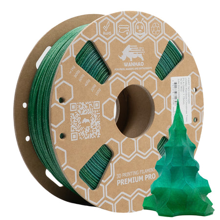 PLA HYPER YUMI Arc-en-Ciel VERT SAPIN DE NOEL Pailleté 1Kg