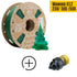 PLA HYPER YUMI Arc-en-Ciel VERT SAPIN DE NOEL Pailleté 1Kg Bobine + Buse 0.6mm CHT pour Wanhao D12 1kg Arc-en-Ciel