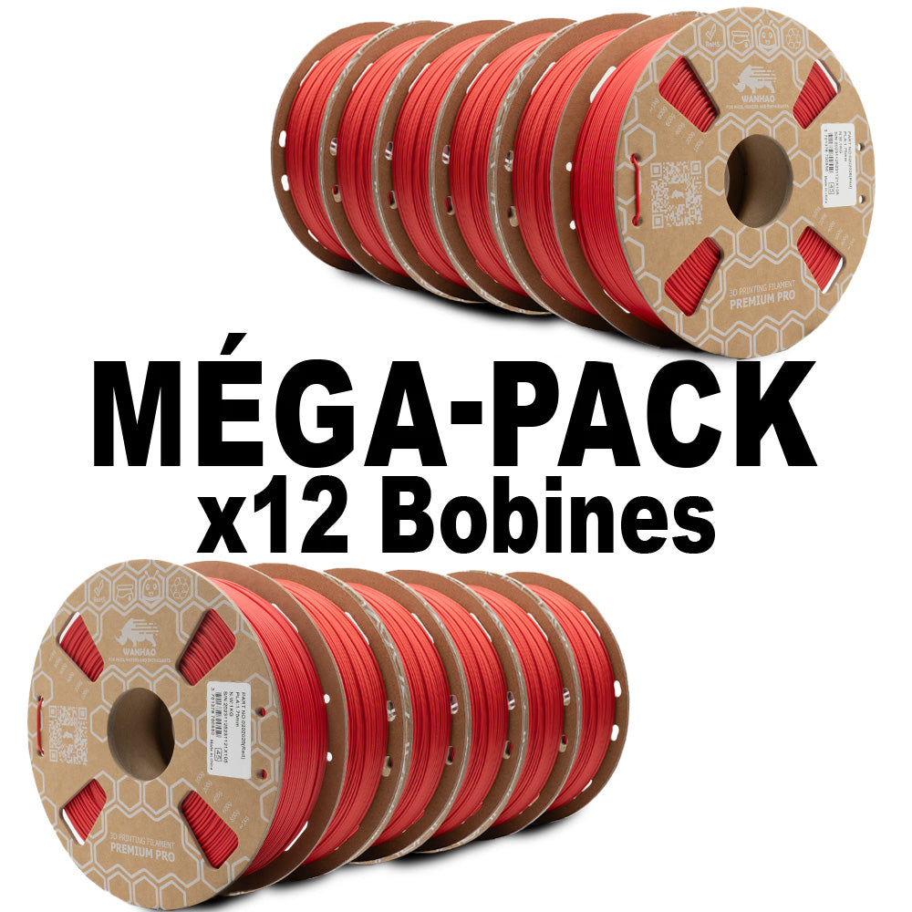MEGA PACK - PLA HYPER YUMI ROUGE PERE NOEL 1Kg x 12
