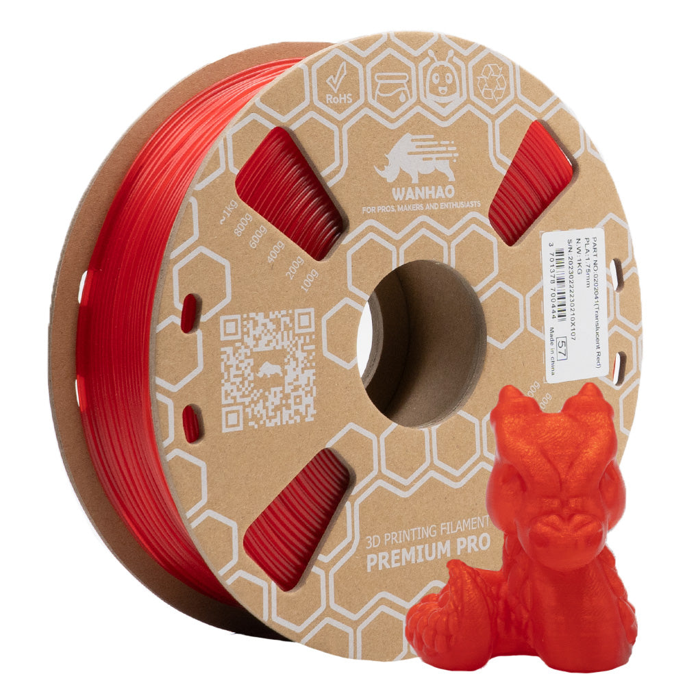 PLA HYPER YUMI Transparent Rouge Premium 1Kg