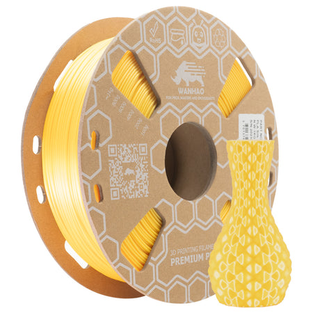MEGA PACK de NOEL 4 Bobines - PLA SILK 24 Carats OR / PLA Rouge, PLA Blanc et VERT SAPIN DE NOEL 1Kg x 4