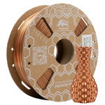 PLA HYPER YUMI Silk CUIVRE 1 kg Marron Bobine Carton Silk