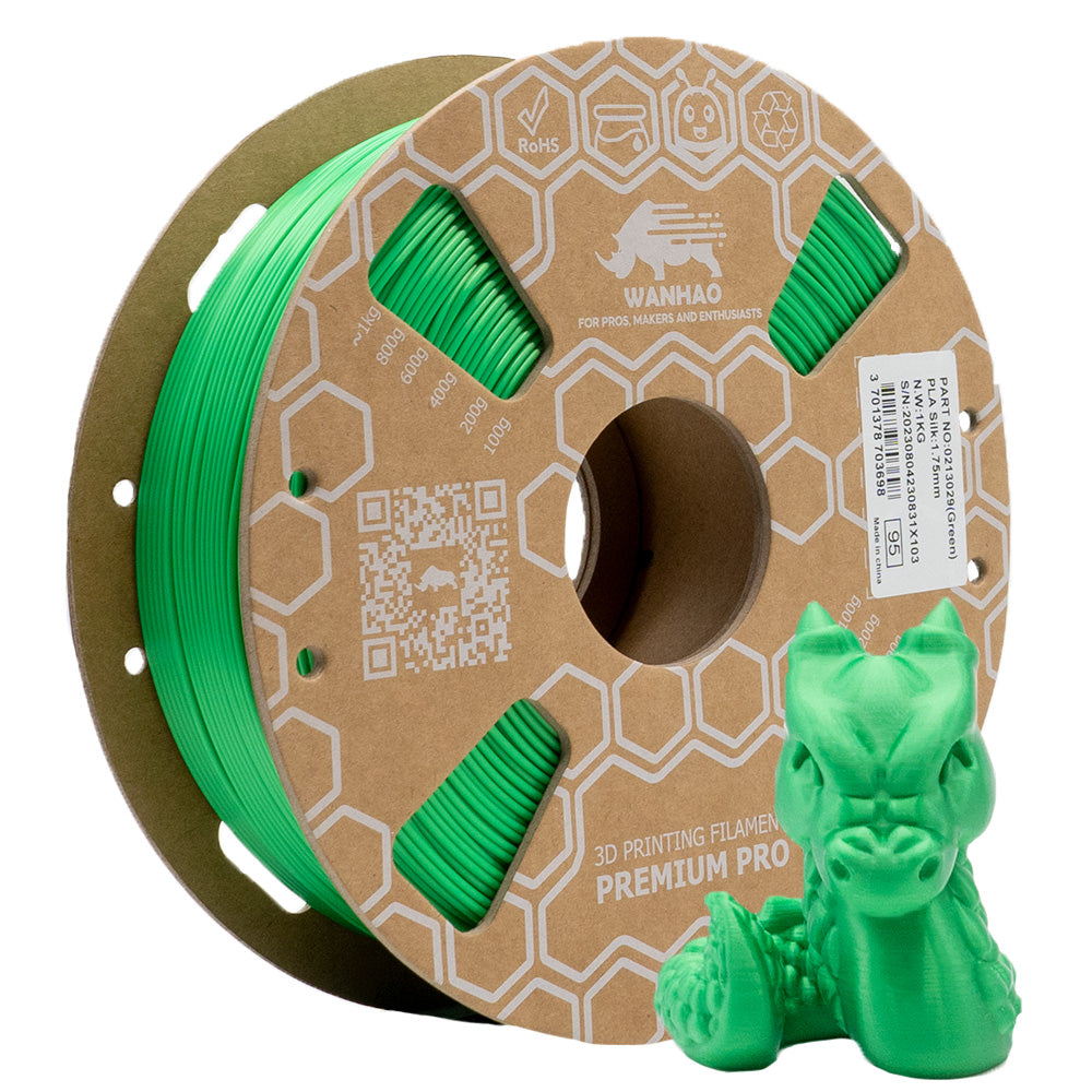Filament PLA Premium Silk GRÜN - 1kg / 1,75mm