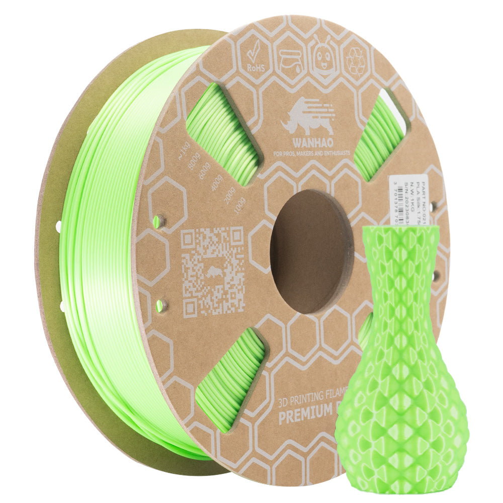 Filament PLA Premium Silk GRÜN NUKLEAR - 1kg / 1,75mm