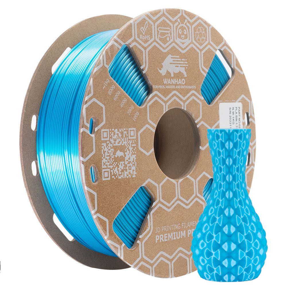 Filament PLA Premium Silk BLAU PFAU - 1kg / 1,75mm