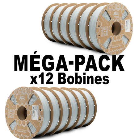 MEGA PACK - PLA HYPER YUMI GRIS GLACIER 1Kg x 12