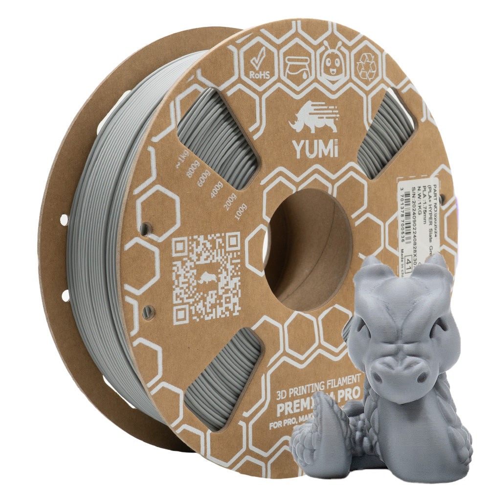PLA HYPER YUMI GRIS 1Kg Gris 1kg Bobine Carton Classique