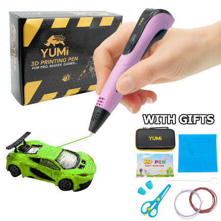 YUMI STYLO 3D - enfant et adulte Rose