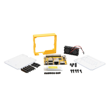Case pour YUMI SMART PI ONE 1G DDR3 - Processeur H3 Allwinner Case Smart Pi One + Smart Pi One + Dual Fan